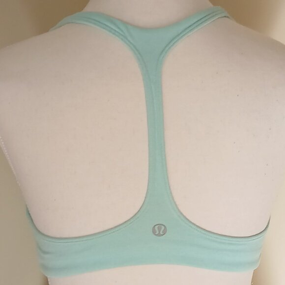 Lululemon Arise Bra Heathered Aquamarine Size 8 - Picture 6 of 7